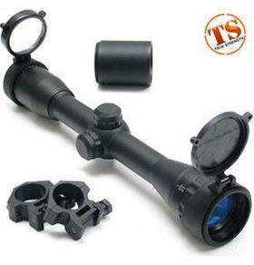 Leapers Golden Image 4X32AO Rifle Scope, Mil-Dot Reticle, 1 Tube, Weaver Ringsleapers 