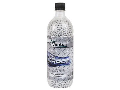 Air Venturi Pro CQBBs 6mm airsoft BBs, 0.20g, 5,000 rds, white