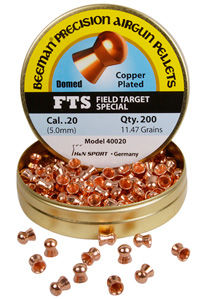 Beeman FTS Copper Coated .20 Cal, 11.47 Grains, Domed, 200ctbeeman 