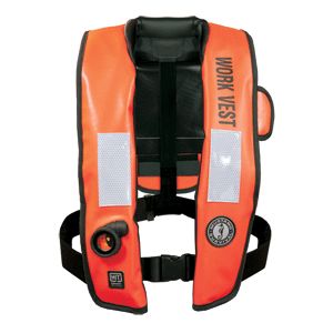 MUSTANG INFLATABLE WORK VEST  WITH HIT ORANGEmustang 