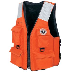 MUSTANG FOUR POCKET VEST W/  SOLAS TAPE L ORmustang 