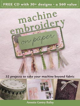 Machine Embroidery on Papermachine 