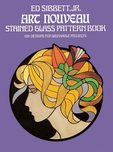 Art Nouveau Stained Glass Pattern Bookart 