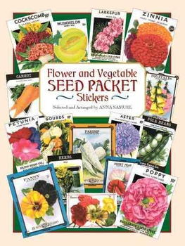 Flower and Vegetable Seed Packet Stickersflower 