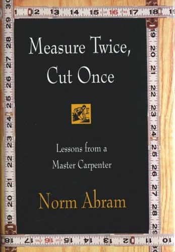 Measure Twice, Cut Oncemeasure 