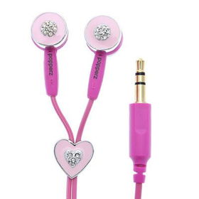 Pink Heart ear budpink 