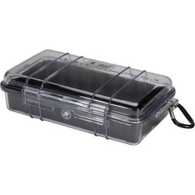 Black Micro Case with Clear Lid and Carabineerblack 