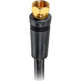 50' RG-6 Digital Coaxial Cable With Gold Plated F Connectors (Black)digital 