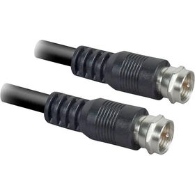 6' Black RG-6 Coaxial Cable With F Connectorsblack 