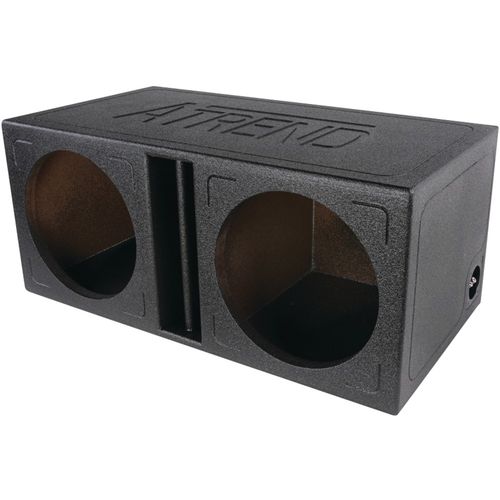 ATREND-XLINE TL-12DV Atrend(TM) Series Dual Slammer Vented Divided Enclosure with Bed Liner Finish (12"")dual 