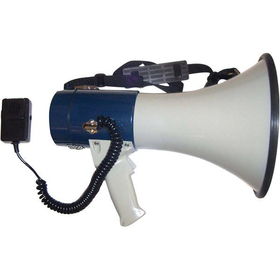 25-Watt Piezo Dynamic Megaphone With Detachable Handheld Coil Cord Micwatt 