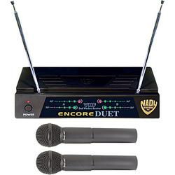 Encore-Duet HT 2-Channel VHF Wireless Dual Microphone System - Dual hand-Held Mics, Frequencies: 171.905 & 203.400MHzencore 