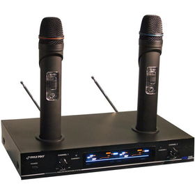 Dual-Channel  VHF Rechargeable Wireless Microphone Systemdual 