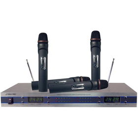 4-Channel VHF Wireless Microphone System - With Handheld Micschannel 