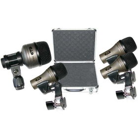 4-Piece Drum Microphone Pack With Integral Mountspiece 