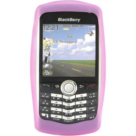 Rubber Skin Case For Blackberry 8120 - Pinkrubber 