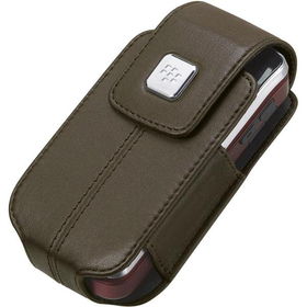 Dark brown BlackBerry Leather Case With Swivel Belt Clip For Pearl Flip 8220/8230dark 