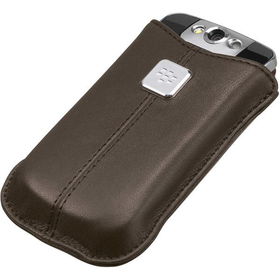 Dark Brown BlackBerry Leather Pocket For Pearl Flip 8220/8230dark 