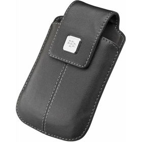 Black BlackBerry Leather Case With Swivel Belt Clip For Curve 8900black 