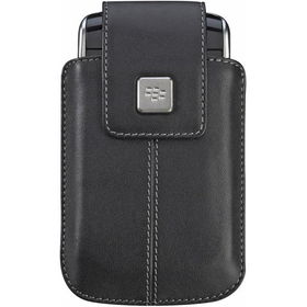 Black Leather Case With Swivel Belt Clip For Storm 9500/9530black 