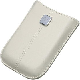 White BlackBerry Leather Pocket For Storm 9500/9530white 