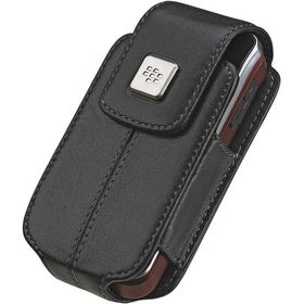 Black BlackBerry Synthetic Leather Case With Swivel Belt Clip For Pearl Flip 8220/8230black 