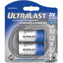 3V CR123 Photo Lithium Battery Retail Pack - 2 Packlithium 