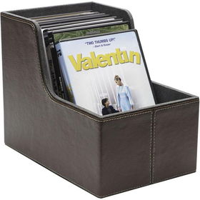 Media Living Series Espresso DVD Movie Caddy with Movie Sleevesmedia 