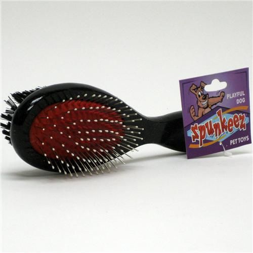 Spunkeez Pet Brush 2 Sided Pin/Nylon Bristle Case Pack 24spunkeez 