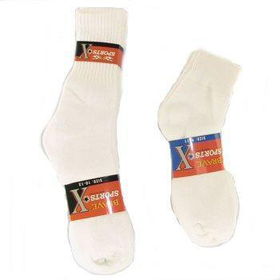 Men's Quarter Cotton Sports Socks Case Pack 240men 