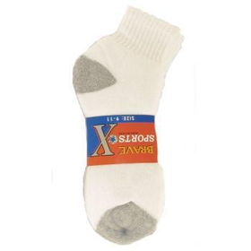 Men's Quarter Cotton Sports Socks Case Pack 240men 