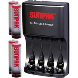 60-Minute NiMH Battery Charger With Stylish Black Finishminute 