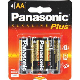 AA Alkaline Plus Battery Retail Pack - 4 Packalkaline 