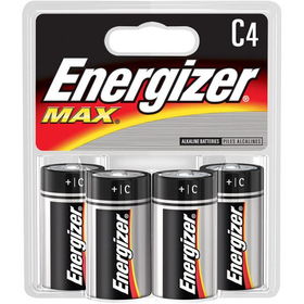 C Cell Alkaline Battery Retail Pack - 4-Packcell 