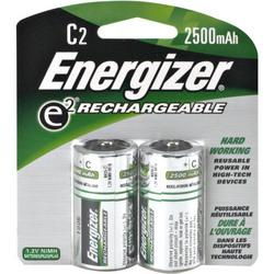 C Cell Rechargeable NiMH Battery Retail Pack, 2500mAh - 2 Packcell 