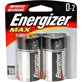 D Cell Alkaline Battery Retail Pack - 2-Packcell 