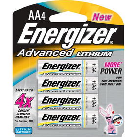 AA Advanced Lithium Battery Retail Pack - 4-Packadvanced 