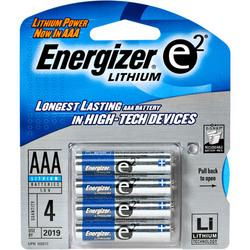 AAA e2 Lithium Battery Retail Pack - 4-Packlithium 