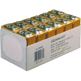 9V Alkaline Battery Retail Pack - 12 Packalkaline 