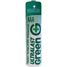 AAA 2 Pack Green Precharged Ready-to-Use Rechargeable Batteriesgreen 