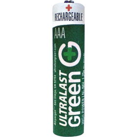 AAA Green High-Power Rechargeable Batteries - 2 Packgreen 