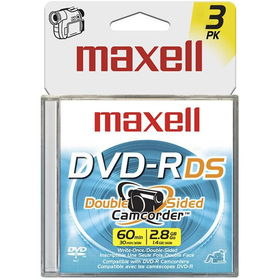 8cm Write-Once DVD-R For Camcorders - 3 Packwrite 