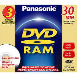 8cm Rewritable DVD-RAM For Camcorders - 3 Packrewritable 