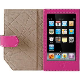 Pink Leather Folio For iPod touch 2Gpink 