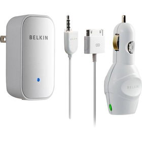 White AC/DC Charging Kit For iPodwhite 