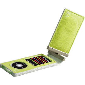 Twist White/Green 2-In-1 Leather Case For iPod nano 4Gtwist 