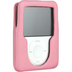 Peony Pink Italian Leather Case For iPod nano 3Gpeony 