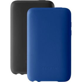 Black And Blue Sonic Wave Silicone Sleeves For iPod classic 2G - 2 Packblack 