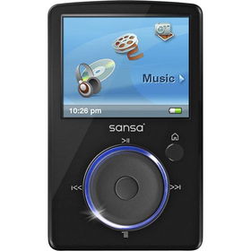 4GB Black Sansa Fuze MP3 Playerblack 