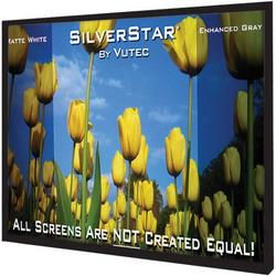 VuEasy 120\" Diagonal, 4:3 Framed Wall Screen - 96\" W X 72\" Dove Gray high-Contrast Fabricvueasy 